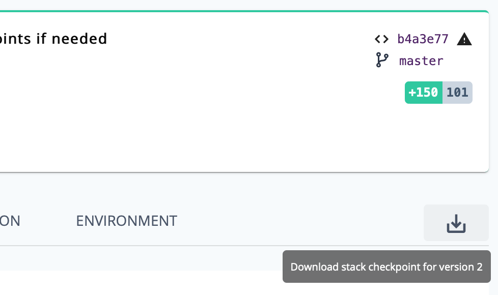Download stack checkpoints from the Pulumi Console