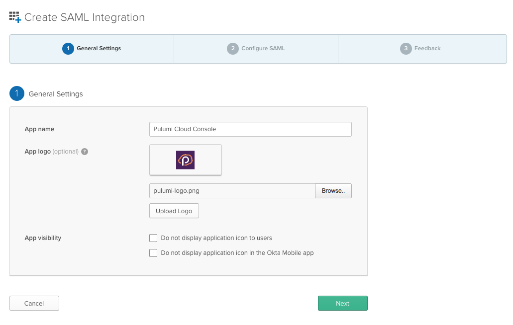Configuring a SAML Integration